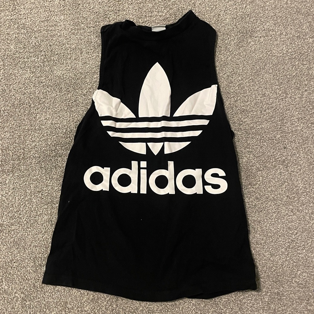 Women’s XS Black Adidas Drop Armhole Workout Tank 🖤🎽